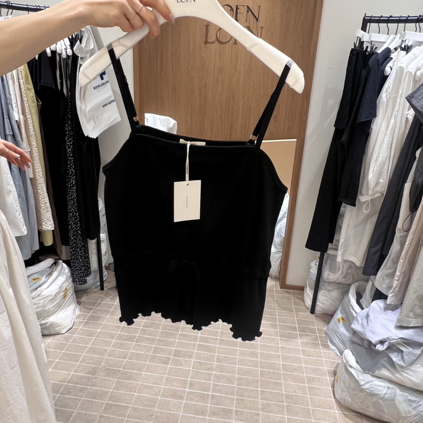 LOFN韓國代購㊣女士新品熱賣職業25春夏人氣真品推薦吊帶背心LOFN吊帶/背心圖色3