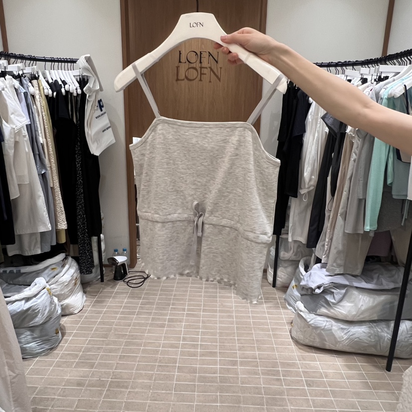 LOFN韓國代購㊣女士新品熱賣職業25春夏人氣真品推薦吊帶背心LOFN吊帶/背心圖色4