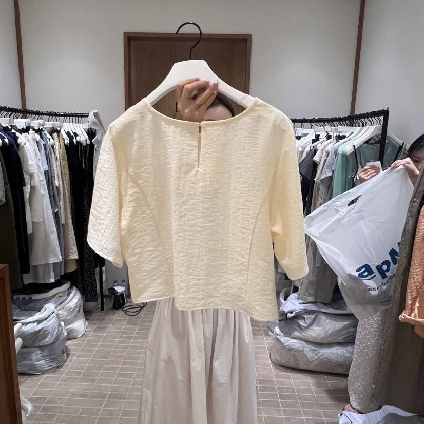 LOFN韓國直郵㊣女士新品人氣休閑職業時尚推薦真品襯衫蕾絲衫LOFN襯衫/蕾絲衫