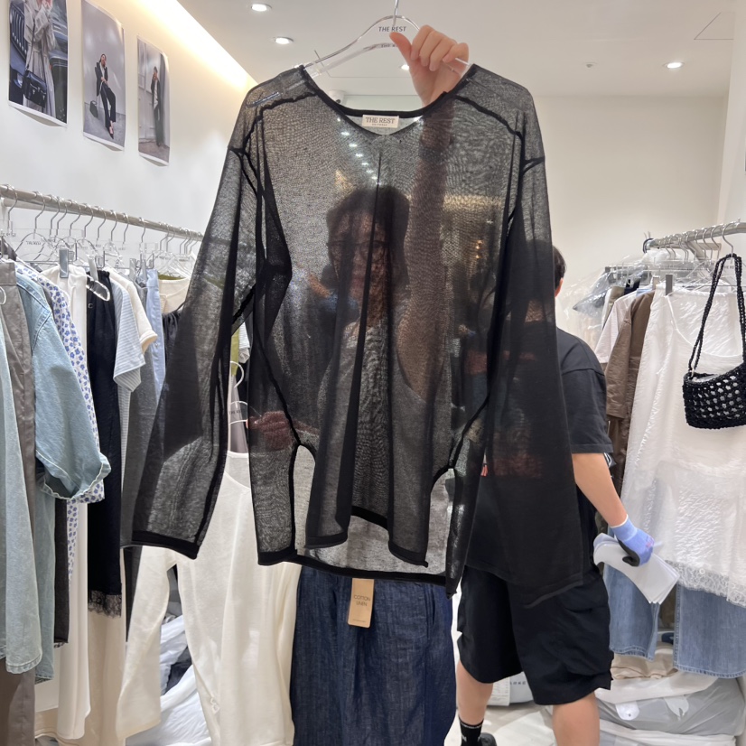 THE REST東大門㊣實拍女裝新品職業25春夏休閑時尚針織衫亞麻THE REST/UNNOEUD針織衫圖色6