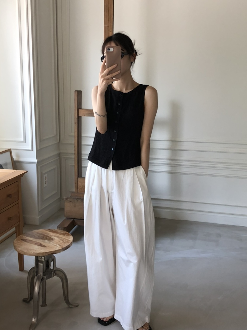 FOSET東大門㊣代購女裝新款25春夏職業休閑推薦人氣吊帶背心FOSET吊帶/背心