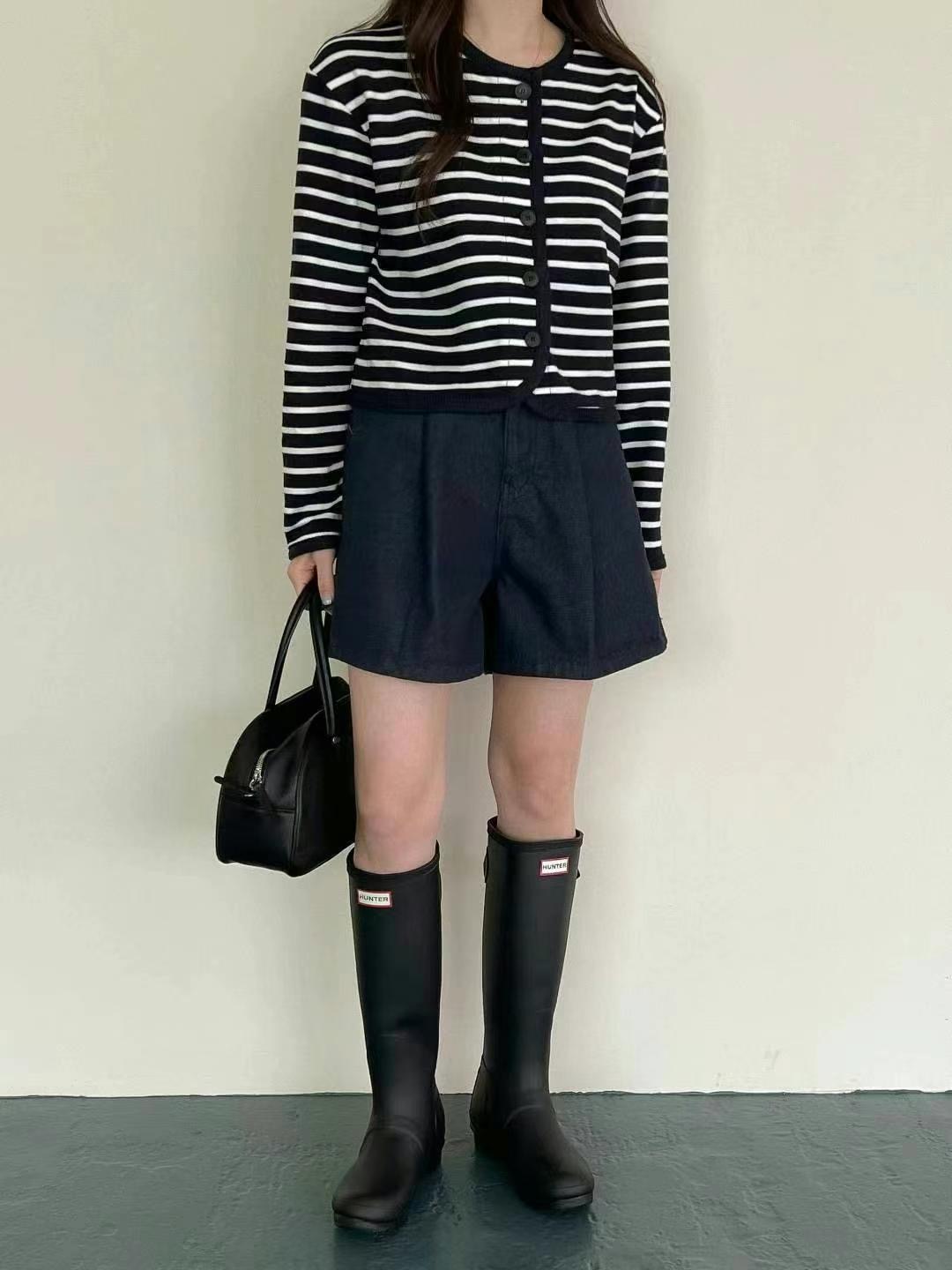 GAMGAK東大門㊣實拍女士新品熱賣休閑真品25春夏職業短褲褶皺GAMGAK短褲