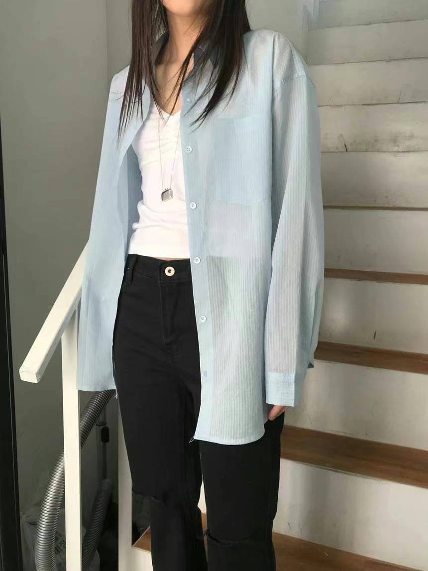 GAMGAK東大門㊣直郵女士新品25春夏職業人氣休閑襯衫蕾絲衫GAMGAK襯衫/蕾絲衫