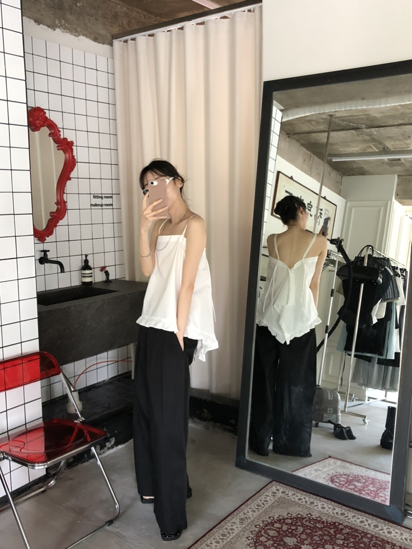 FOSET韓國直郵㊣女士新款推薦休閑25春夏真品時尚職業吊帶背心FOSET吊帶/背心