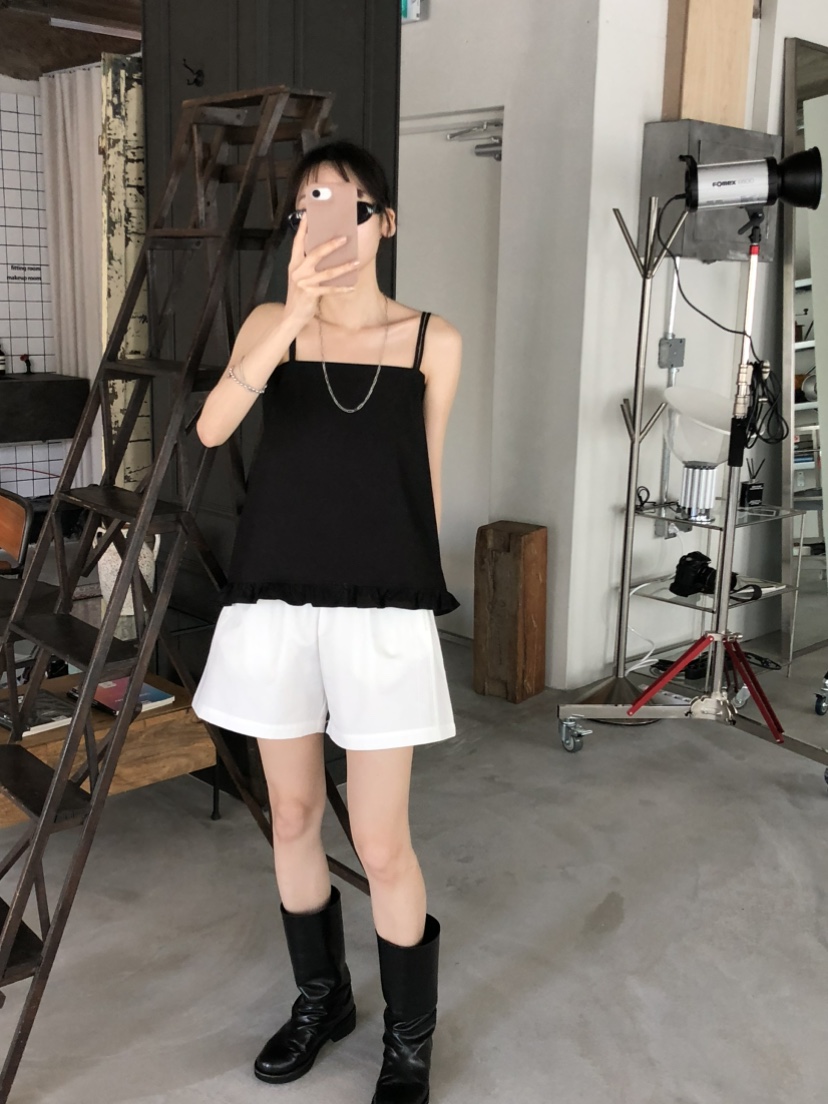 FOSET韓國直郵㊣女士新款推薦休閑25春夏真品時尚職業吊帶背心FOSET吊帶/背心