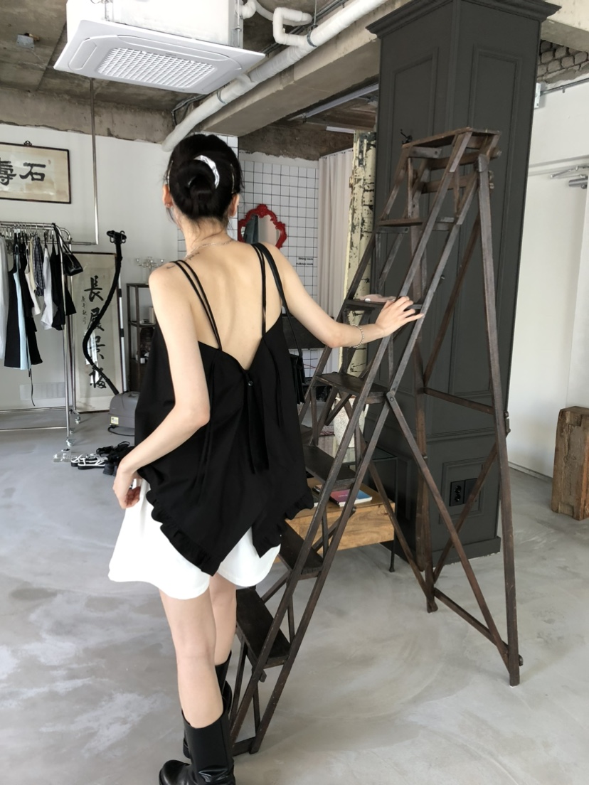 FOSET韓國直郵㊣女士新款推薦休閑25春夏真品時尚職業吊帶背心FOSET吊帶/背心