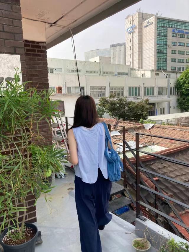 GAMGAK韓國直郵㊣女裝新品人氣職業熱賣25春夏休閑襯衫蕾絲衫GAMGAK襯衫/蕾絲衫
