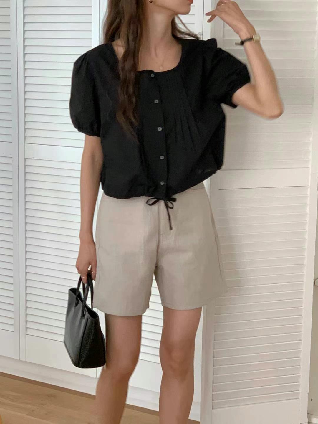 GAMGAK韓國直郵㊣女裝新款真品熱賣職業推薦人氣襯衫蕾絲衫GAMGAK襯衫/蕾絲衫