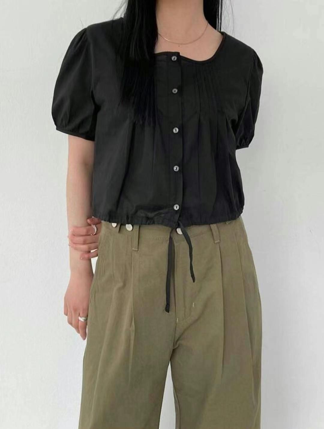 GAMGAK韓國直郵㊣女裝新款真品熱賣職業推薦人氣襯衫蕾絲衫GAMGAK襯衫/蕾絲衫圖色2