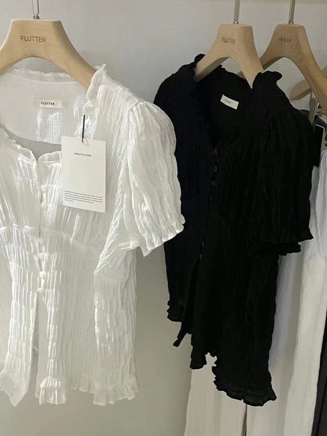 FLUTTER東大門㊣實拍女士新品推薦25春夏熱賣人氣襯衫蕾絲衫FLUTTER/INOUF襯衫/蕾絲衫
