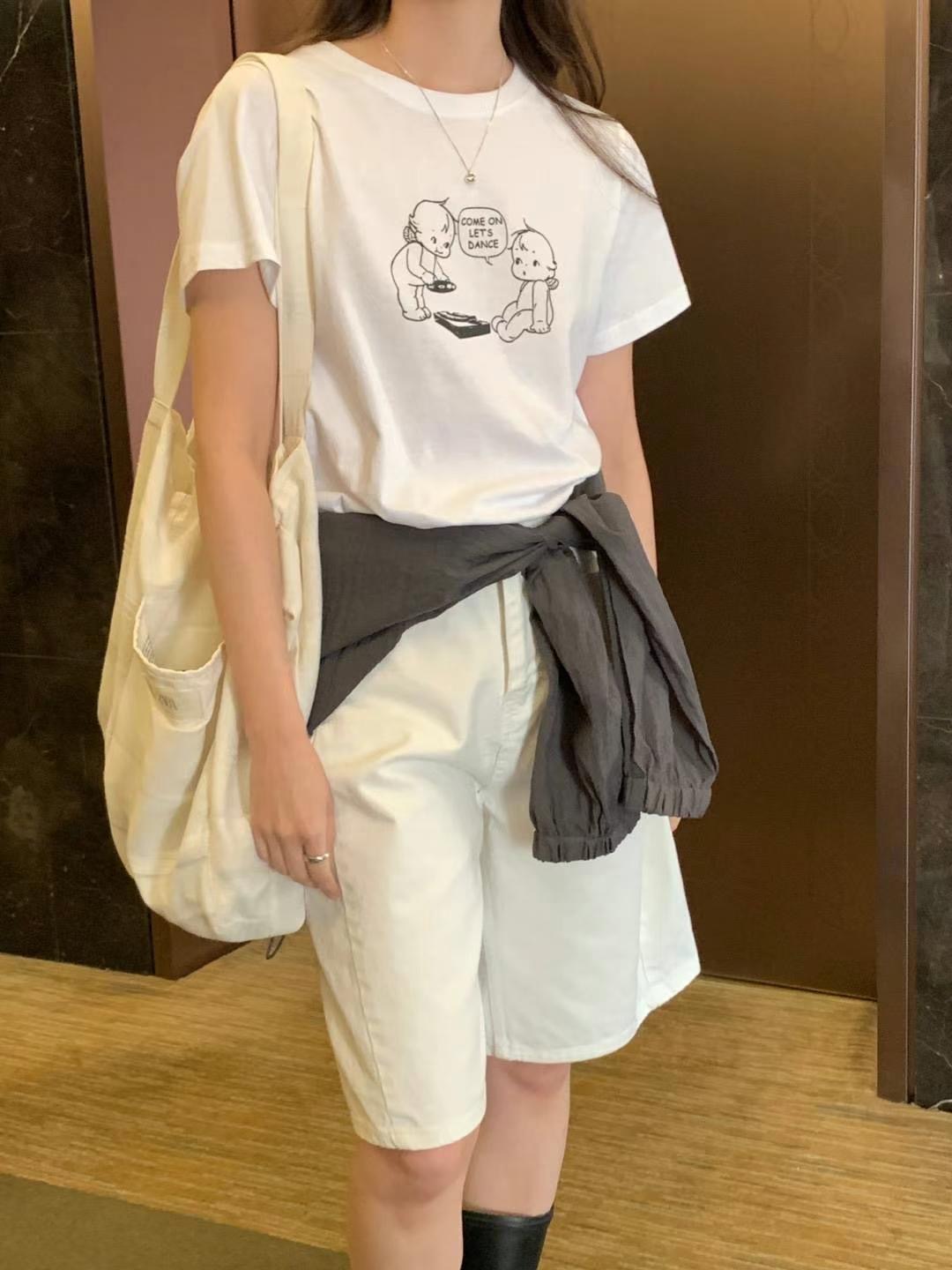 GAMGAK韓國直郵㊣女士新品熱賣時尚推薦真品職業休閑25春夏T恤GAMGAKT恤