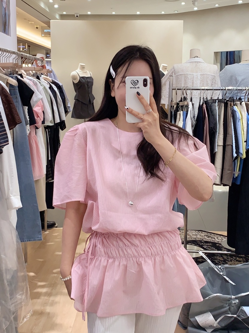 GOYOU韓國直郵㊣女裝新款25春夏熱賣職業休閑人氣襯衫蕾絲衫de goyou襯衫/蕾絲衫