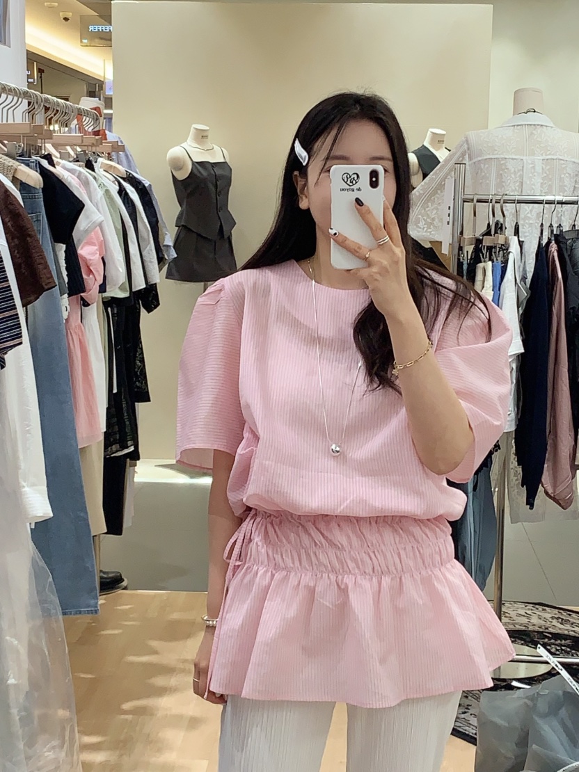 GOYOU韓國直郵㊣女裝新款25春夏熱賣職業休閑人氣襯衫蕾絲衫de goyou襯衫/蕾絲衫