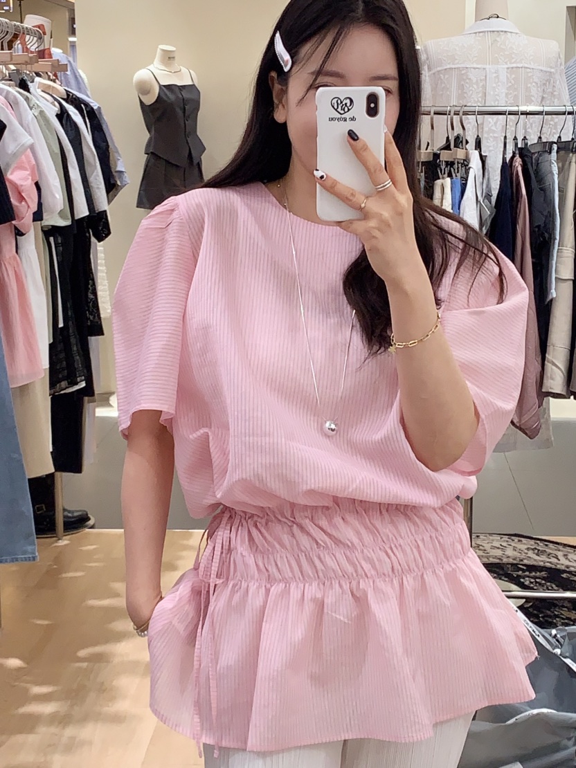 GOYOU韓國直郵㊣女裝新款25春夏熱賣職業休閑人氣襯衫蕾絲衫de goyou襯衫/蕾絲衫