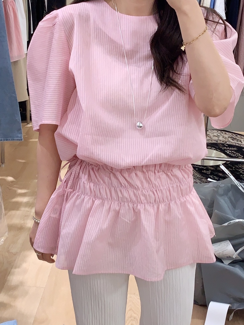 GOYOU韓國直郵㊣女裝新款25春夏熱賣職業休閑人氣襯衫蕾絲衫de goyou襯衫/蕾絲衫