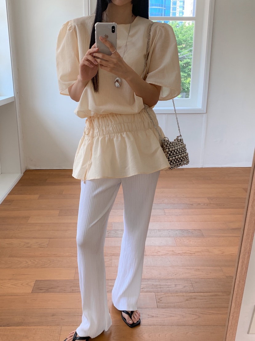 GOYOU韓國直郵㊣女裝新款25春夏熱賣職業休閑人氣襯衫蕾絲衫de goyou襯衫/蕾絲衫