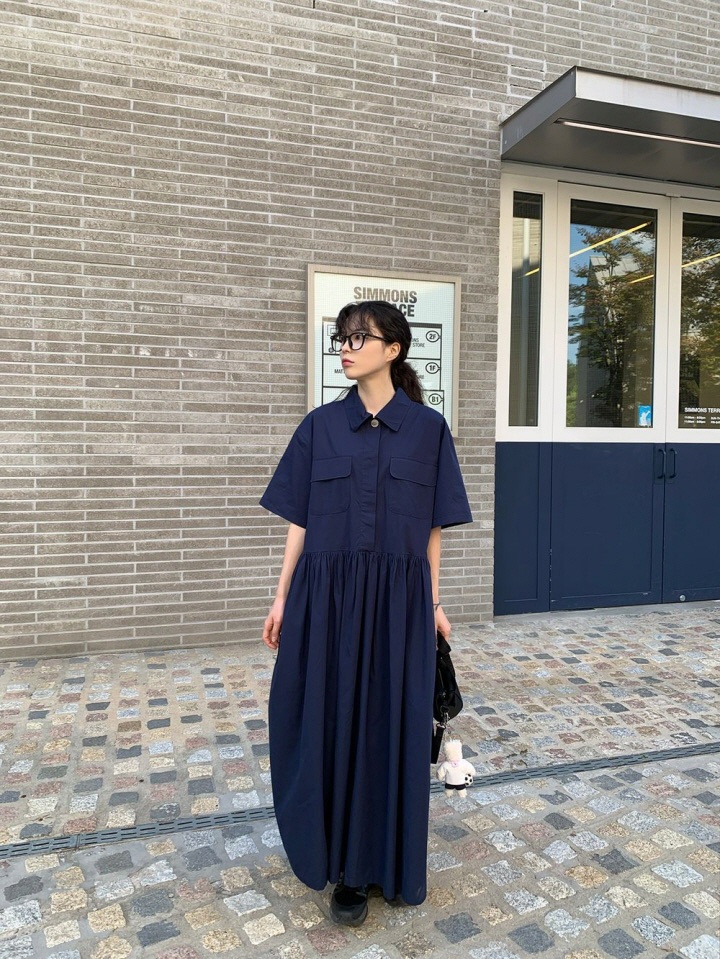 SHOTGUN韓國代購㊣女士新款25春夏推薦人氣熱賣職業休閑連衣裙SHOTGUN連衣裙