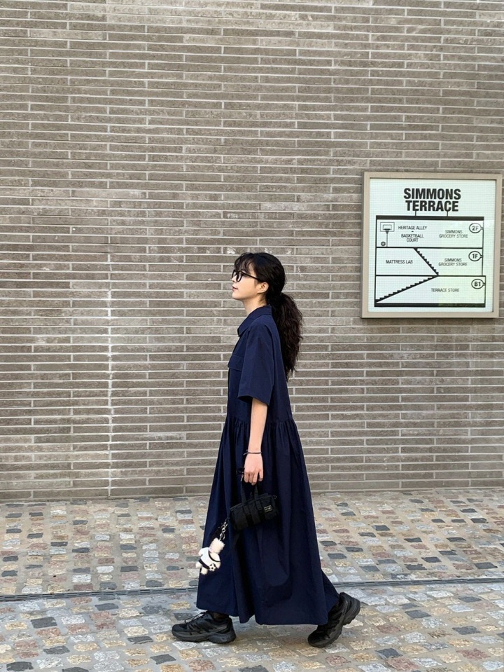 SHOTGUN韓國代購㊣女士新款25春夏推薦人氣熱賣職業休閑連衣裙SHOTGUN連衣裙