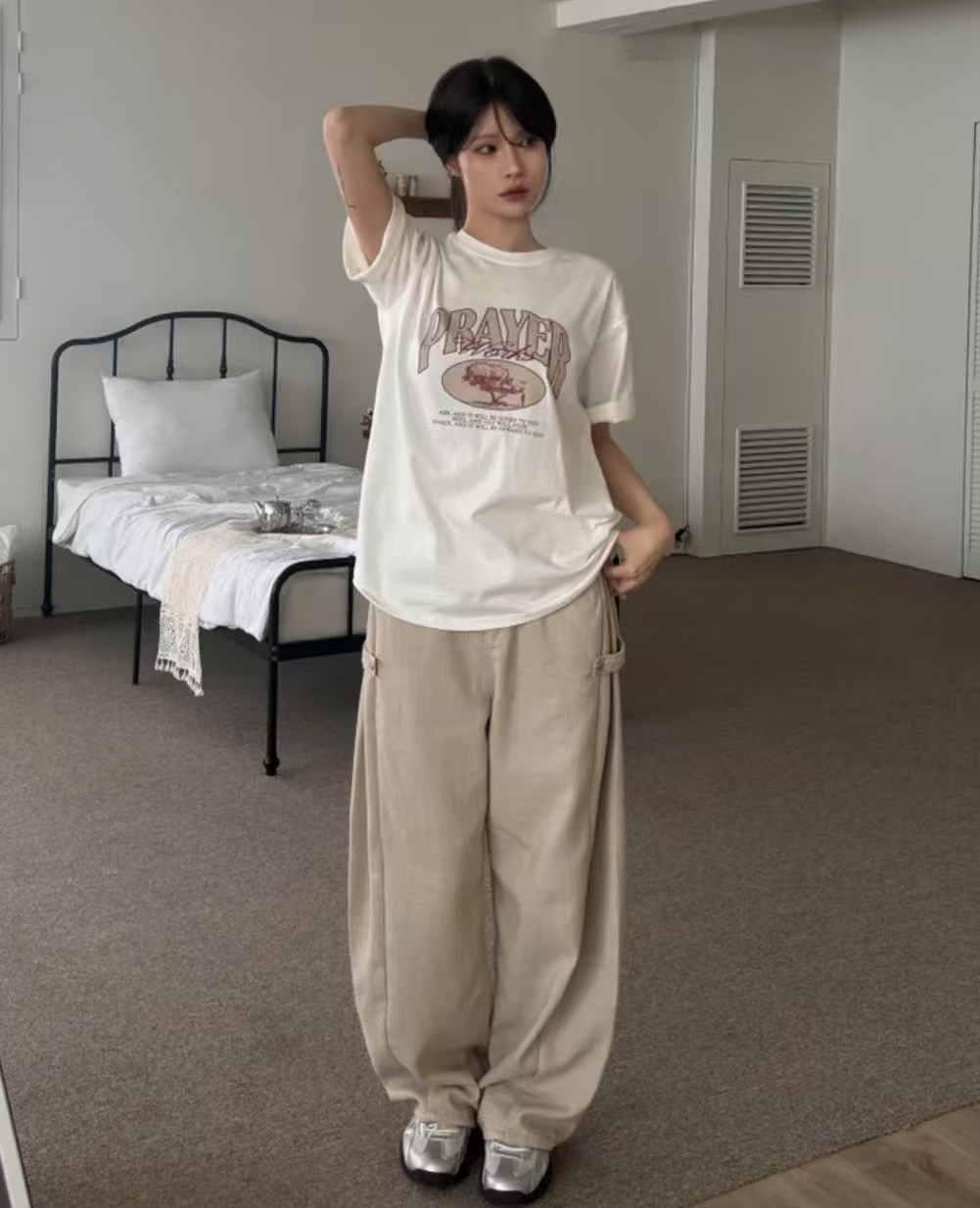 JJIM東大門㊣直郵女士新款時尚熱賣推薦25春夏真品人氣休閑褲JJIM休閑褲