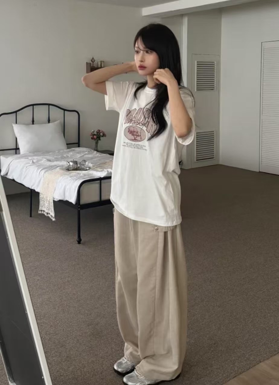 JJIM東大門㊣直郵女士新款時尚熱賣推薦25春夏真品人氣休閑褲JJIM休閑褲