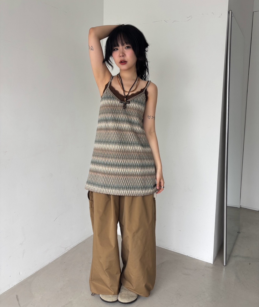 SHOTGUN東大門㊣實拍女裝新款真品時尚職業熱賣25春夏吊帶背心SHOTGUN吊帶/背心