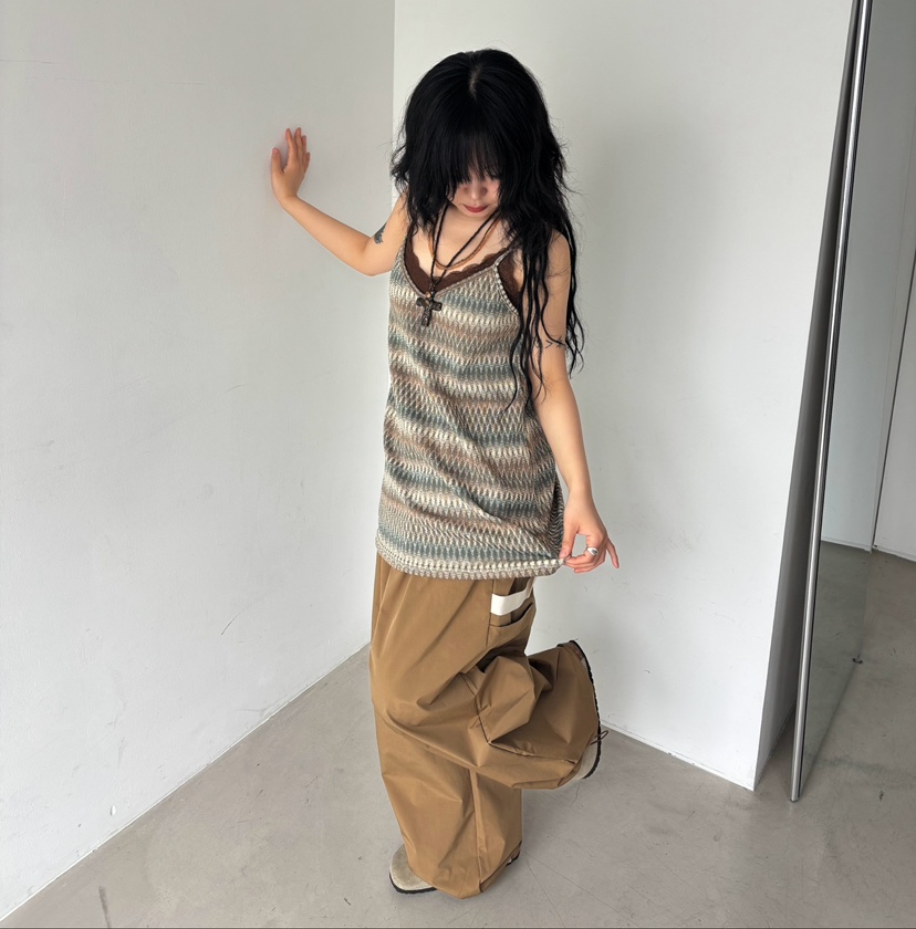 SHOTGUN東大門㊣實拍女裝新款真品時尚職業熱賣25春夏吊帶背心SHOTGUN吊帶/背心