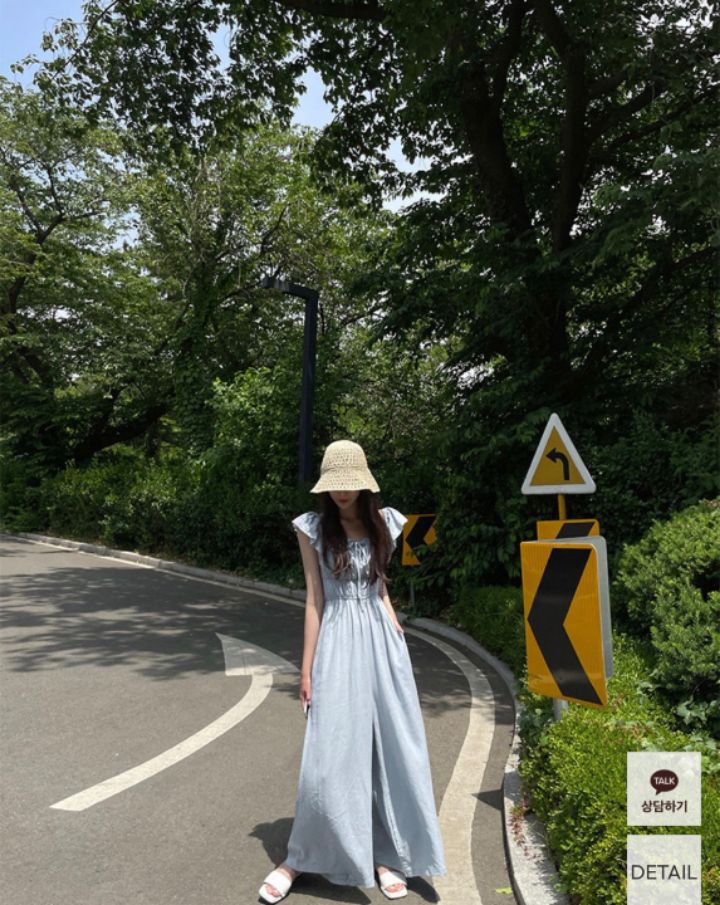 HEY/TO SEWING東大門㊣直郵女士新品熱賣人氣連體褲荷葉邊BY HEY/TO SEWING連體褲