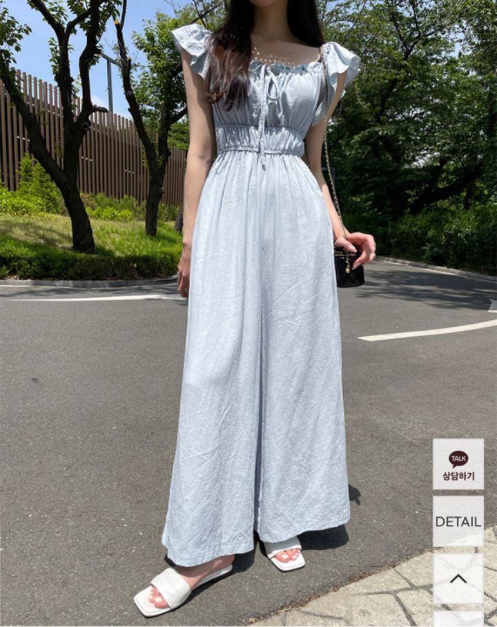 HEY/TO SEWING東大門㊣直郵女士新品熱賣人氣連體褲荷葉邊BY HEY/TO SEWING連體褲