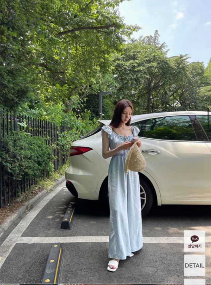 HEY/TO SEWING東大門㊣直郵女士新品熱賣人氣連體褲荷葉邊BY HEY/TO SEWING連體褲