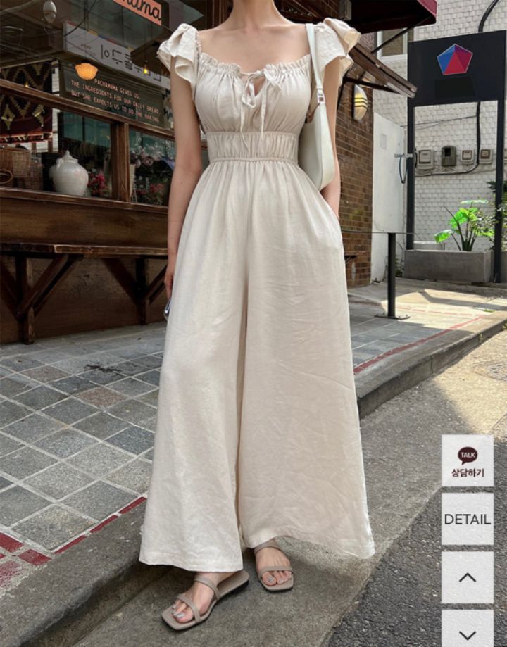 HEY/TO SEWING東大門㊣直郵女士新品熱賣人氣連體褲荷葉邊BY HEY/TO SEWING連體褲