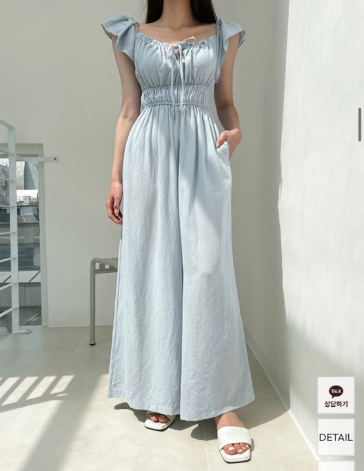 HEY/TO SEWING東大門㊣直郵女士新品熱賣人氣連體褲荷葉邊BY HEY/TO SEWING連體褲圖色2