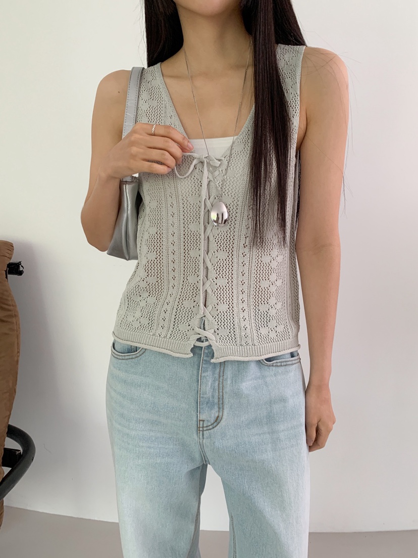 DARLUZ_MI韓國代購㊣女裝新款職業熱賣時尚休閑真品人氣馬甲DARLUZ_MI馬甲圖色2
