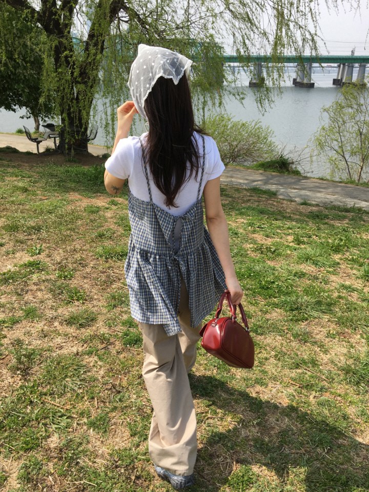 SHOTGUN韓國代購㊣女裝新品休閑25春夏熱賣推薦真品時尚連衣裙SHOTGUN連衣裙