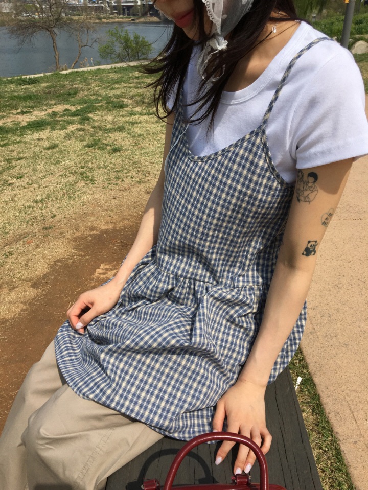 SHOTGUN韓國代購㊣女裝新品休閑25春夏熱賣推薦真品時尚連衣裙SHOTGUN連衣裙