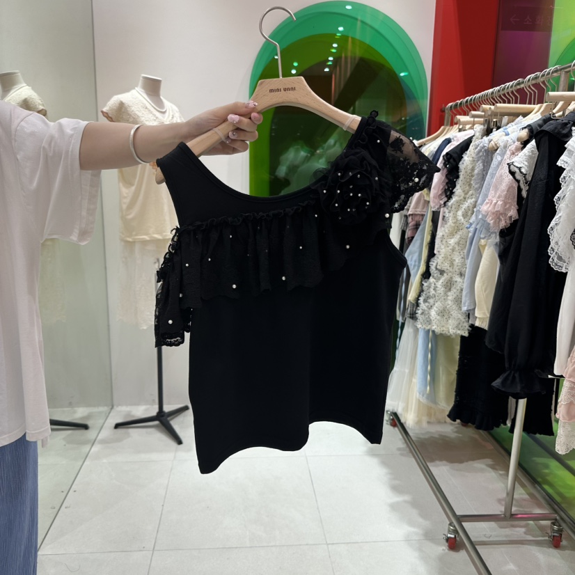 MINI UNNI韓國代購㊣女裝新款真品休閑人氣推薦熱賣25春夏T恤MINI UNNIT恤圖色2
