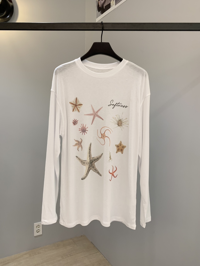 SOFTNESS東大門㊣直郵女裝新款休閑推薦真品時尚職業長袖T恤Softness/Cosmic長袖T恤