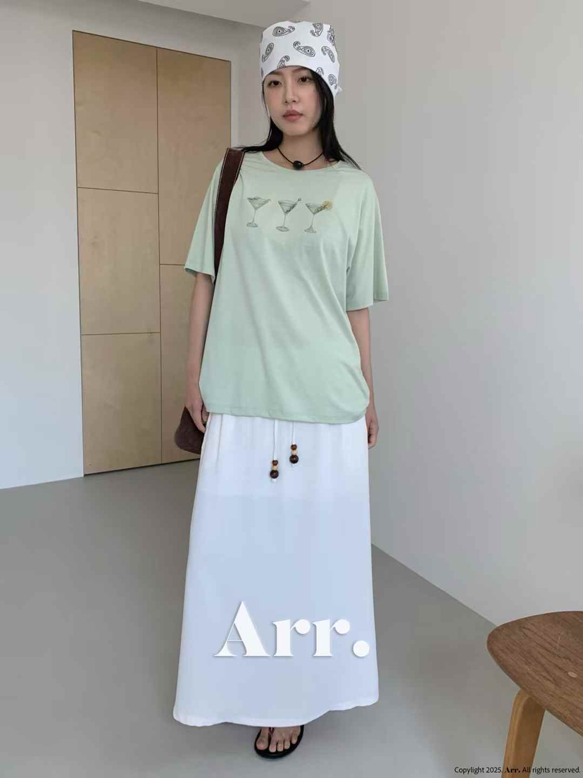ARR韓國代購㊣女士新款職業25春夏推薦人氣休閑熱賣真品長裙ARR長裙
