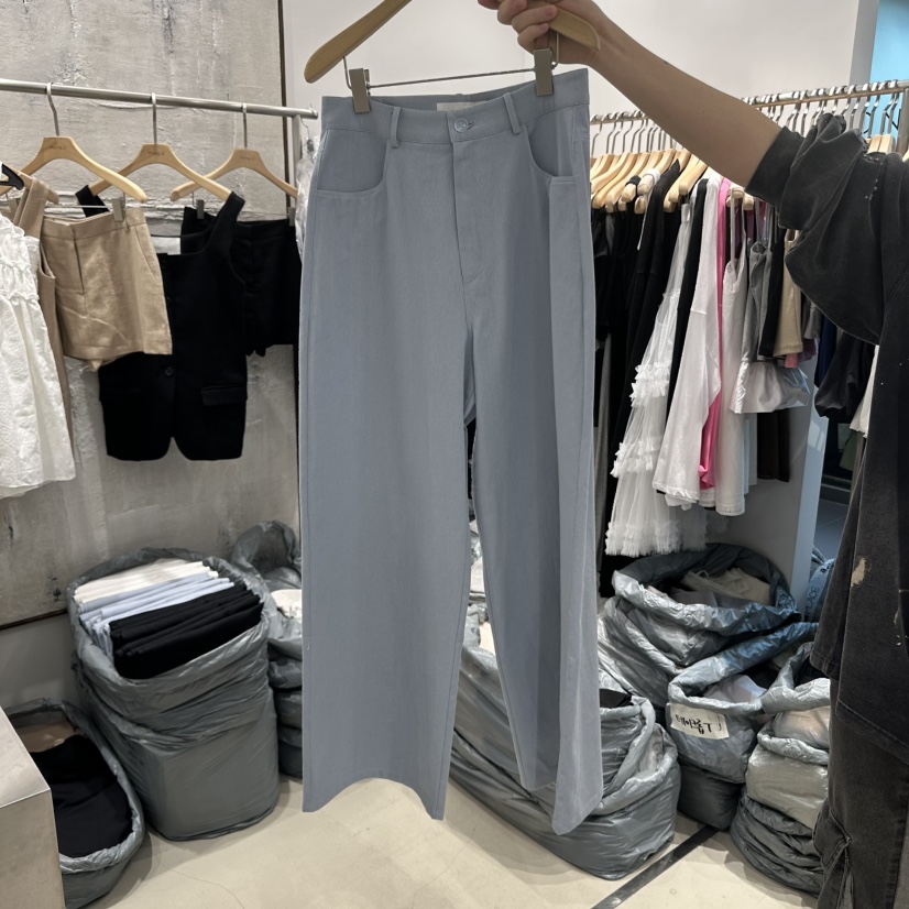 HONG.U韓國直郵㊣女裝新品25春夏推薦熱賣職業人氣時尚休閑褲HONG.U休閑褲圖色2
