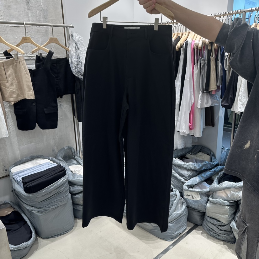 HONG.U韓國直郵㊣女裝新品25春夏推薦熱賣職業人氣時尚休閑褲HONG.U休閑褲圖色3