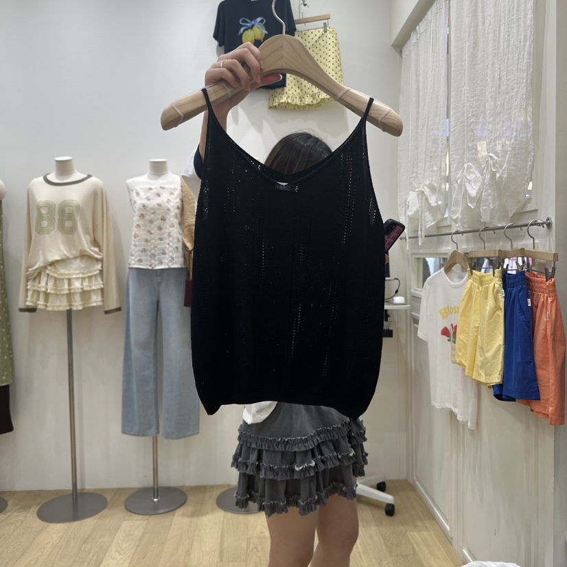 FURE東大門㊣代購女士新品職業休閑時尚熱賣真品25春夏吊帶背心FURE吊帶/背心圖色3
