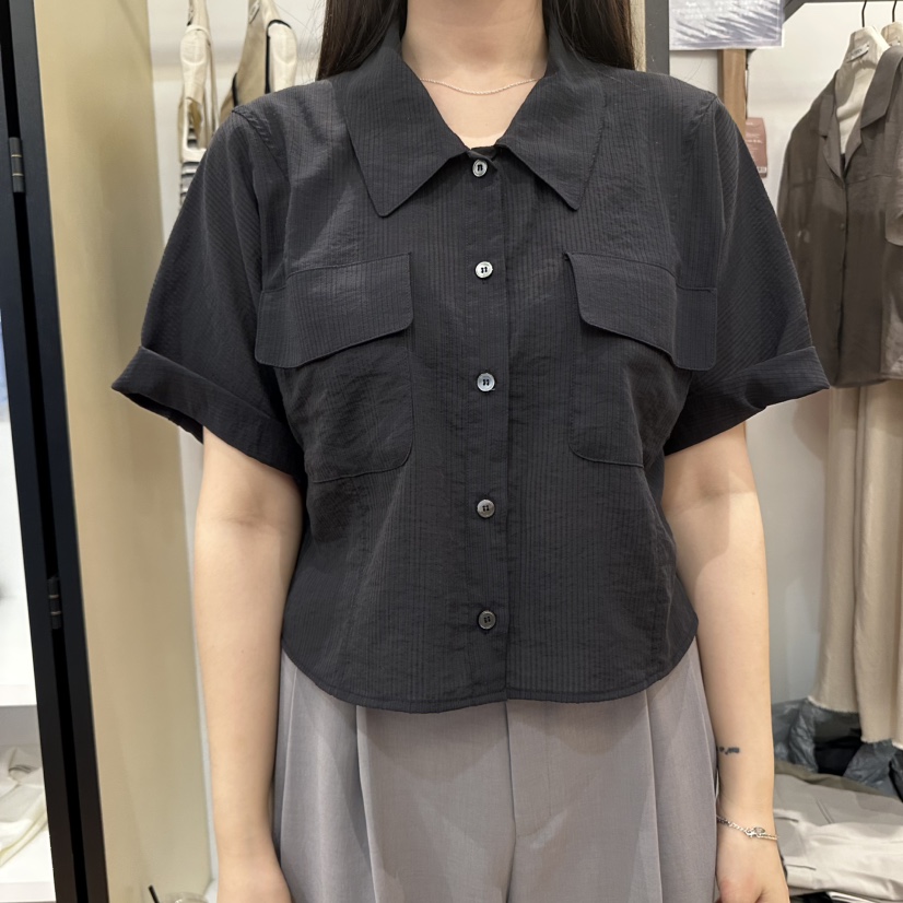 MUYBIEN東大門㊣直郵女士新品熱賣休閑時尚職業25春夏襯衫蕾絲衫MUYBIEN襯衫/蕾絲衫圖色3