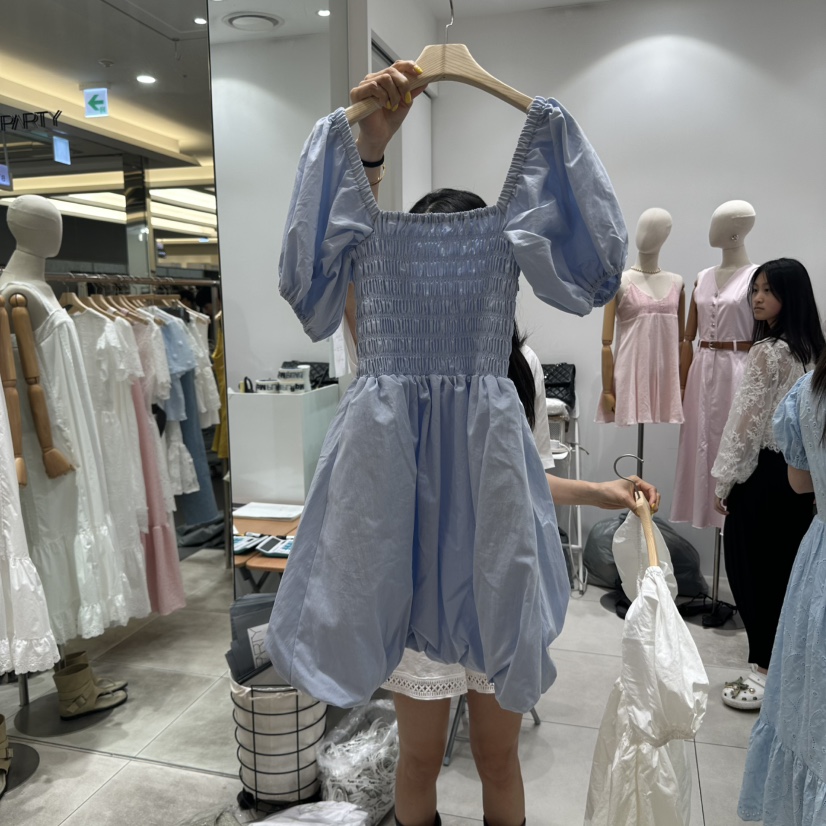 XPARTY東大門㊣實拍女士新款休閑人氣25春夏時尚職業連衣裙XPARTY連衣裙圖色2