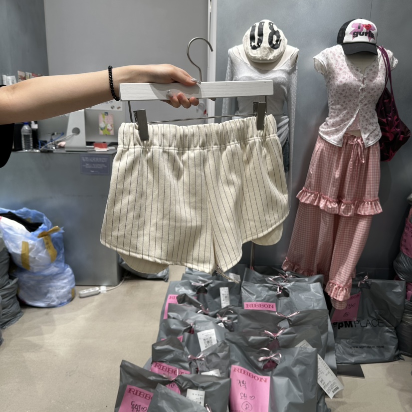 RIBBON韓國代購㊣女裝新款時尚熱賣休閑真品職業推薦人氣短褲RIBBON短褲