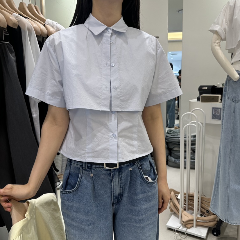 RENDER韓國直郵㊣女裝新品休閑職業推薦人氣真品襯衫蕾絲衫RENDER襯衫/蕾絲衫圖色2