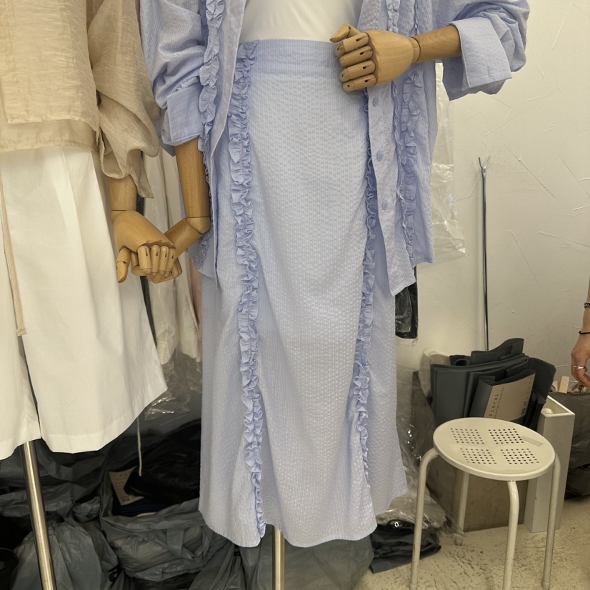 FLORAL韓國代購㊣女士新品真品推薦職業熱賣人氣25春夏長裙棉質FLORAL長裙