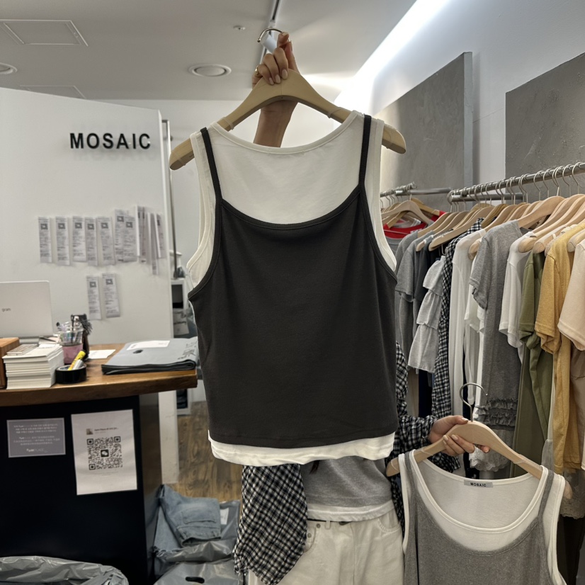 MOSAIC東大門㊣實拍女士新款真品職業休閑熱賣25春夏吊帶背心MOSAIC吊帶/背心