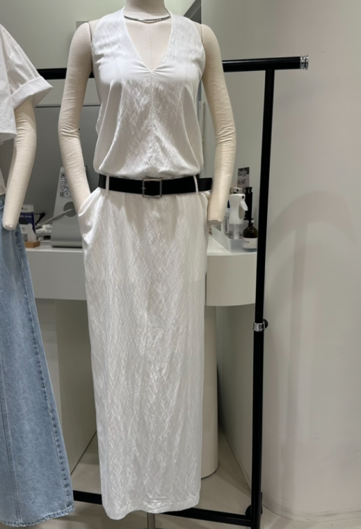 RENDER東大門㊣實拍女士新品時尚推薦真品連衣裙不含腰帶超長RENDER連衣裙
