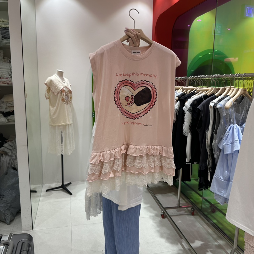 MINI UNNI韓國代購㊣女裝新品熱賣時尚真品休閑25春夏吊帶背心MINI UNNI吊帶/背心圖色2