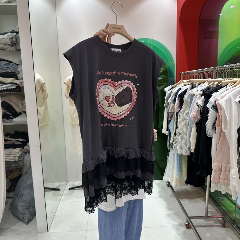 MINI UNNI韓國代購㊣女裝新品熱賣時尚真品休閑25春夏吊帶背心MINI UNNI吊帶/背心圖色3