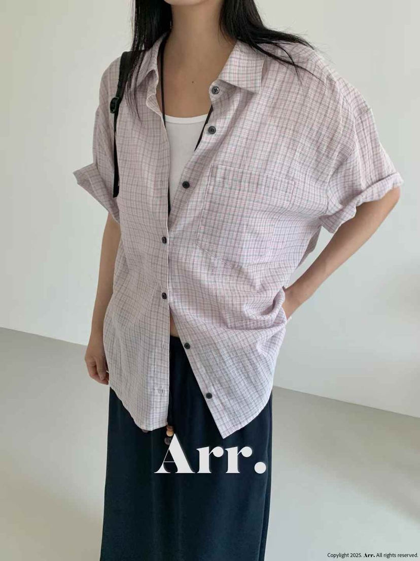 ARR東大門㊣實拍女裝新款推薦休閑人氣真品熱賣25春夏襯衫蕾絲衫ARR襯衫/蕾絲衫